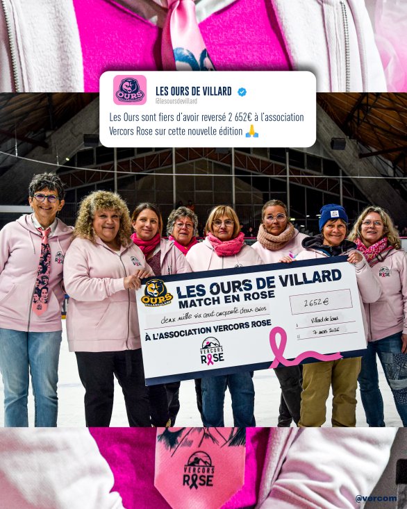 2632€ récoltés pour Vercors Rose